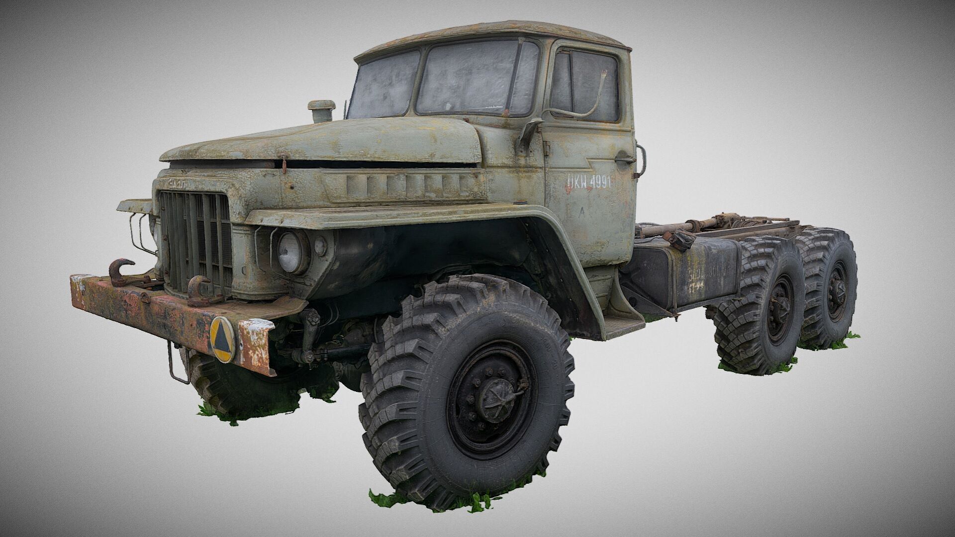 Wrecks of military vehicles - package 01 3D model_25