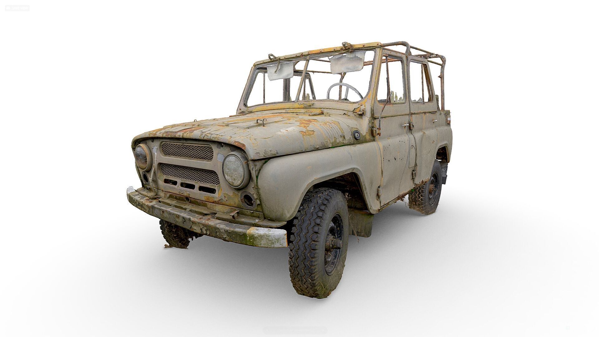 Wrecks of military vehicles - package 01 3D model_19