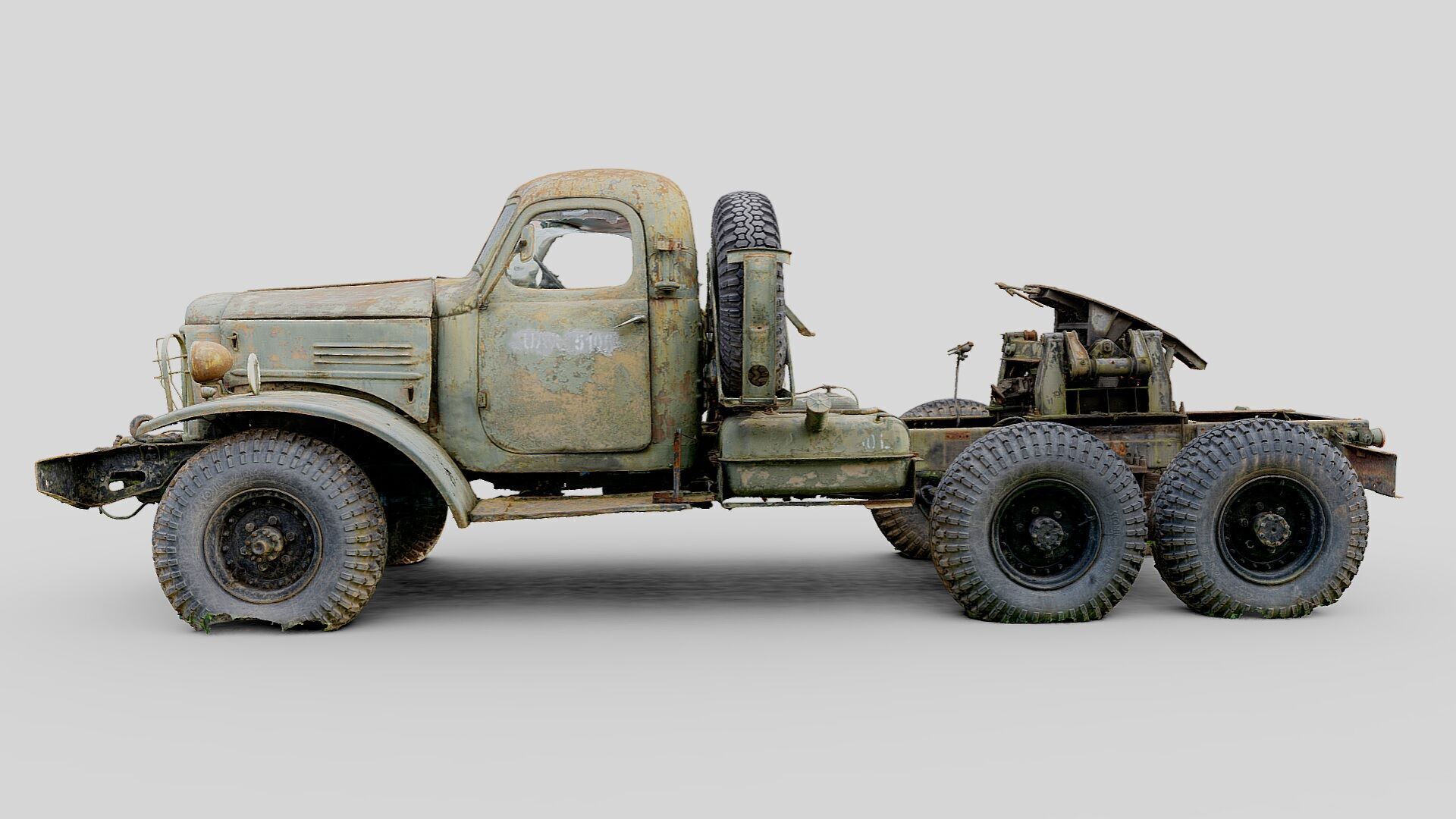 Wrecks of military vehicles - package 01 3D model_13