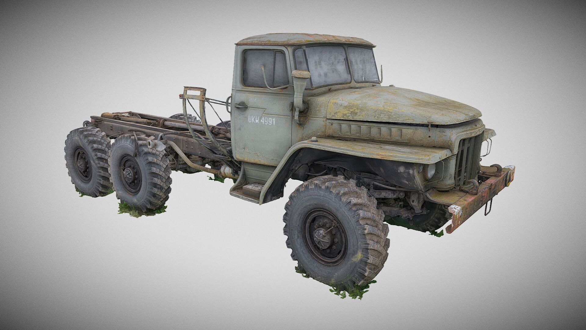 Wrecks of military vehicles - package 01 3D model_23