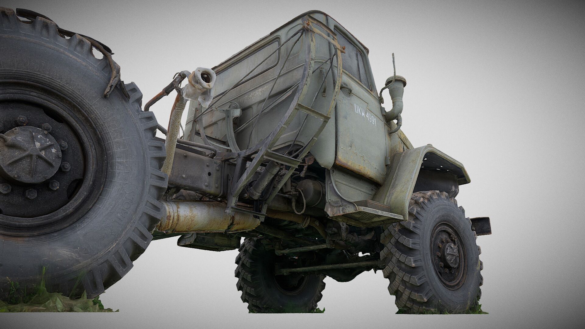 Wrecks of military vehicles - package 01 3D model_26