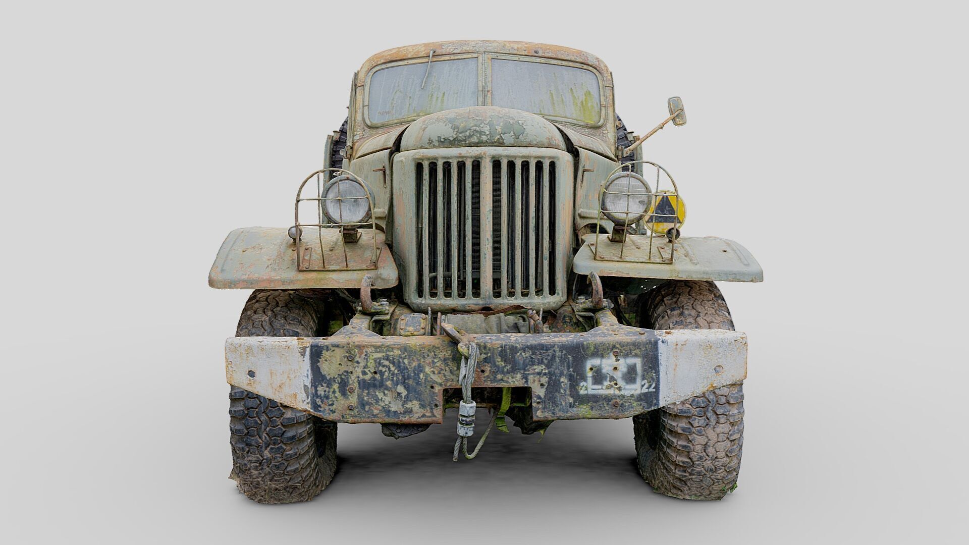 Wrecks of military vehicles - package 01 3D model_12