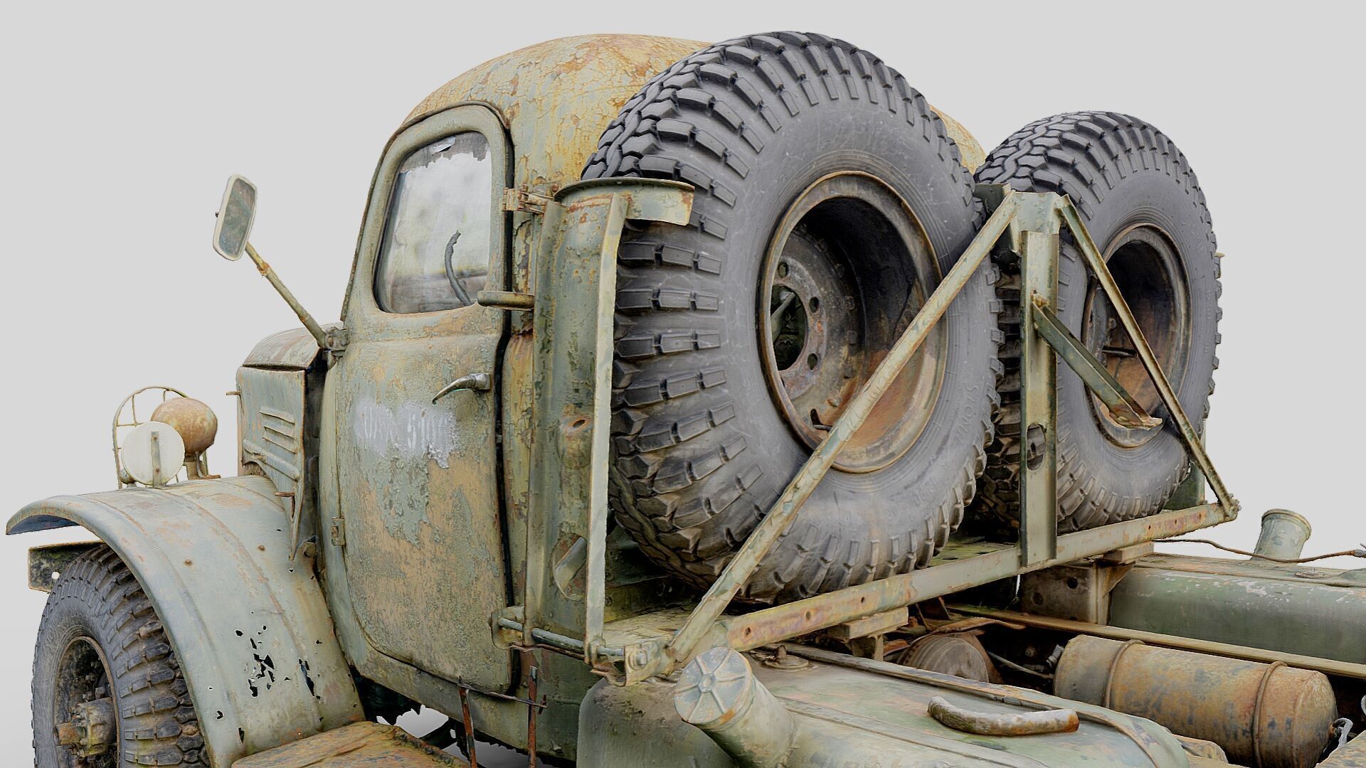 Wrecks of military vehicles - package 01 3D model_14