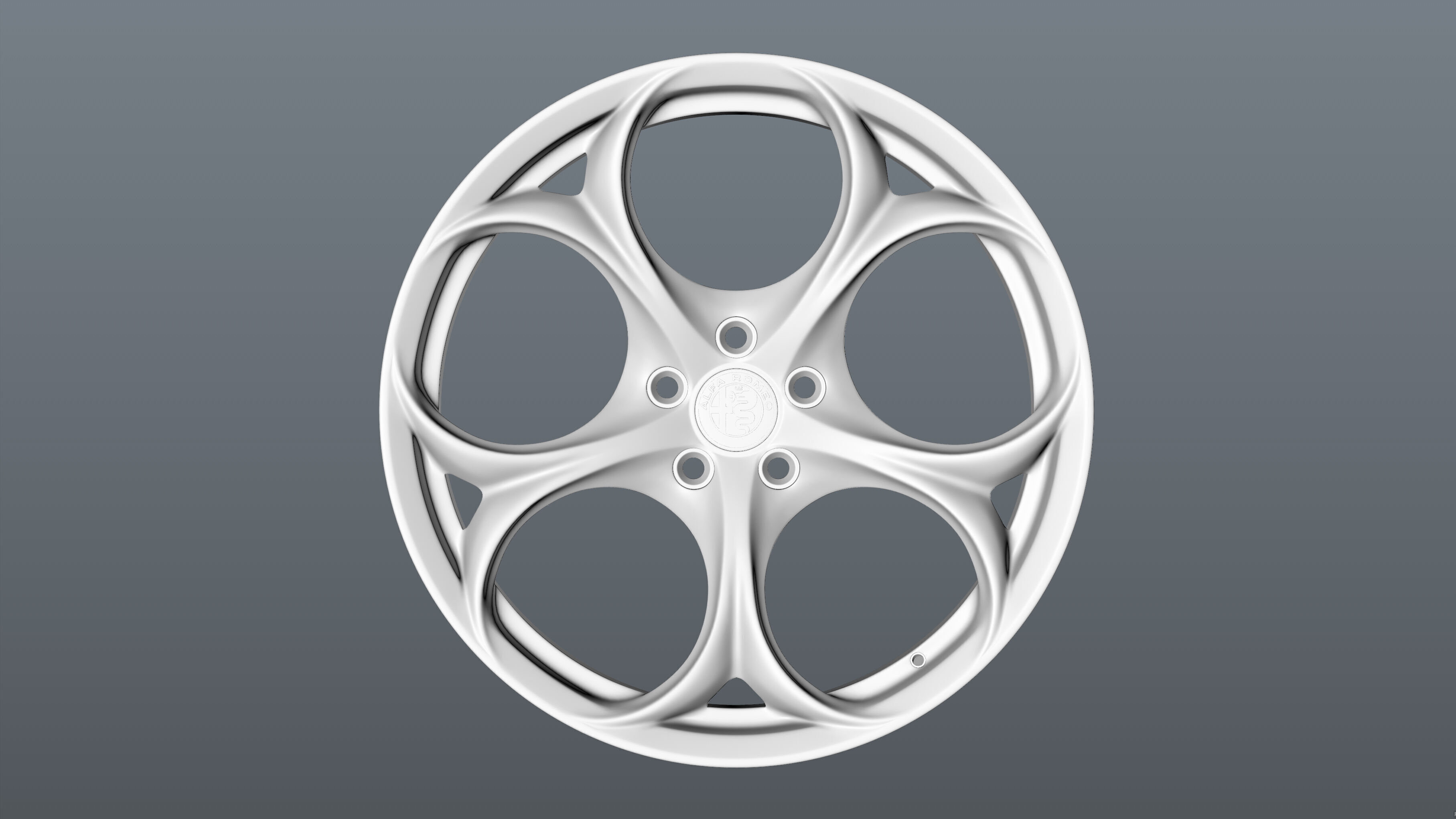 Alfa Romeo Giulia rim Low-poly 3D model_14