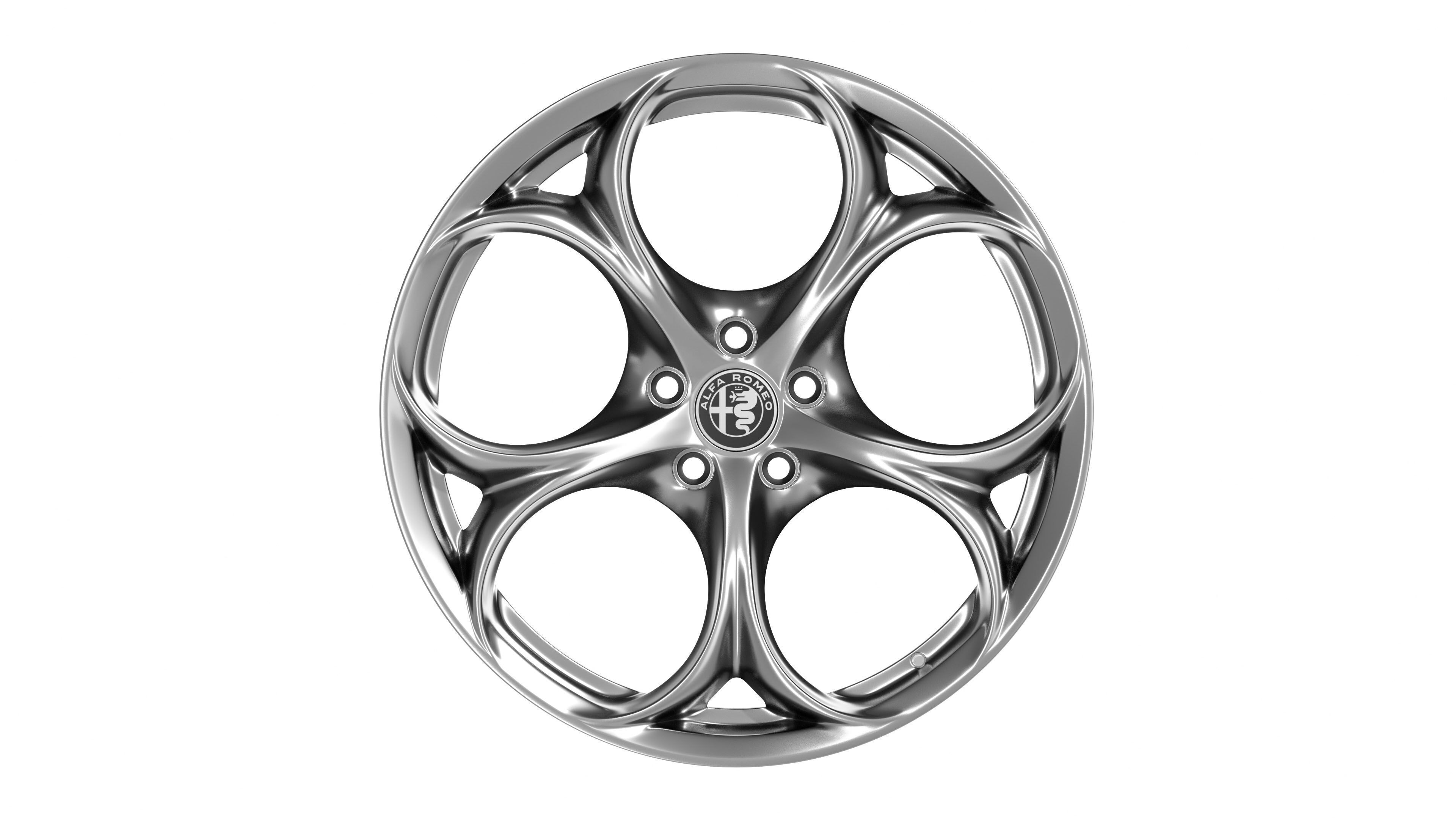 Alfa Romeo Giulia rim Low-poly 3D model_2