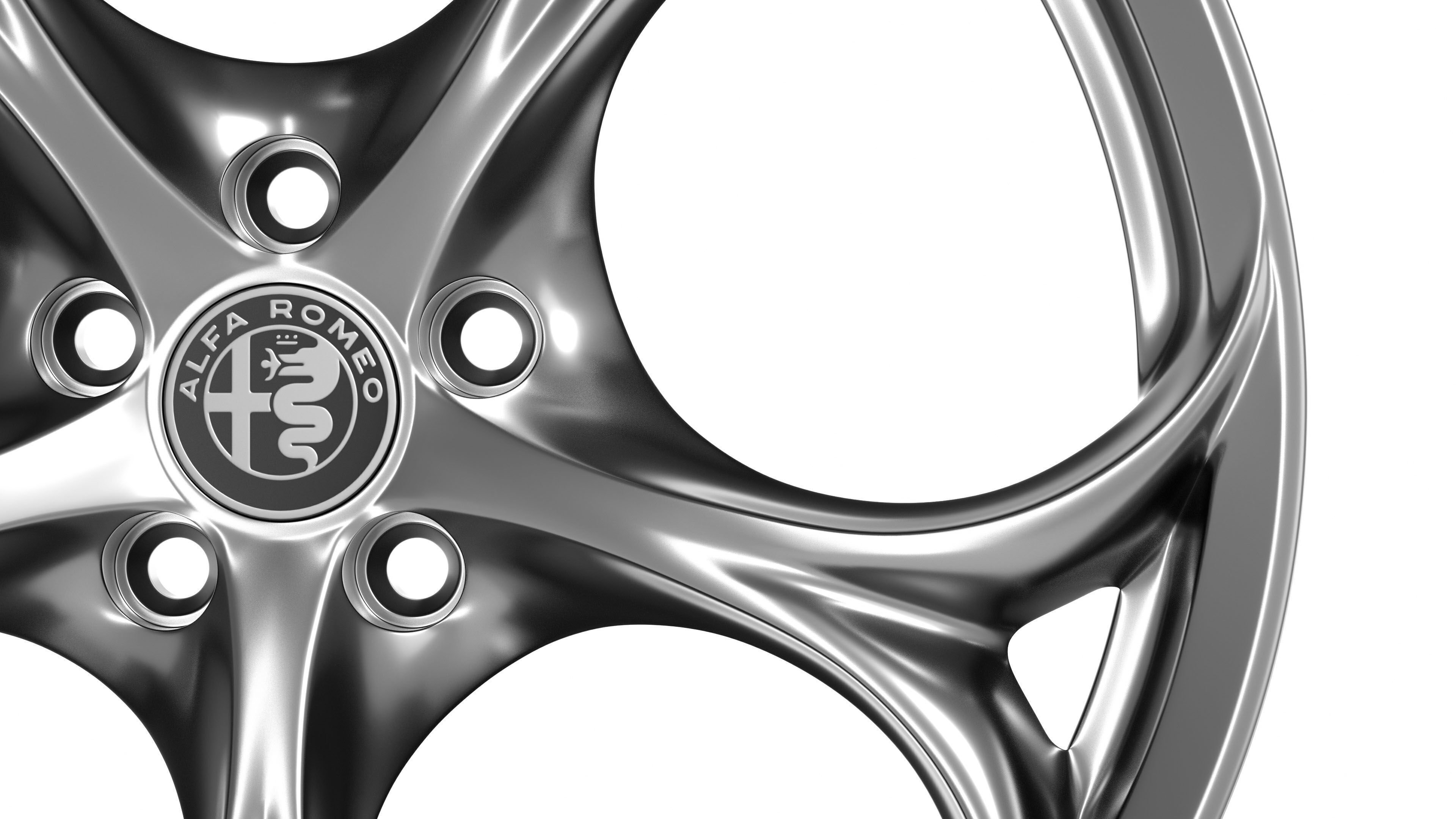 Alfa Romeo Giulia rim Low-poly 3D model_11