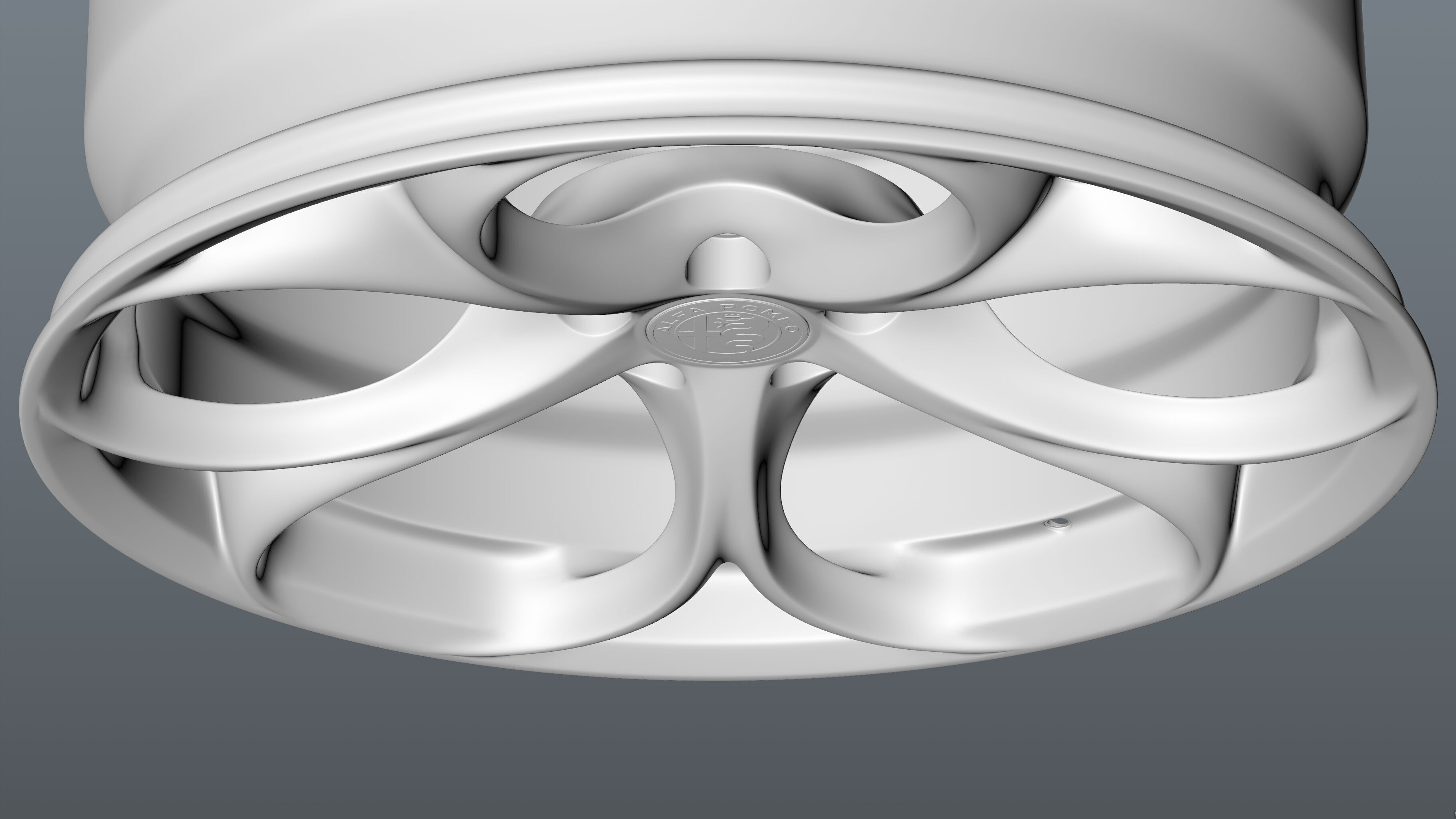 Alfa Romeo Giulia rim Low-poly 3D model_22