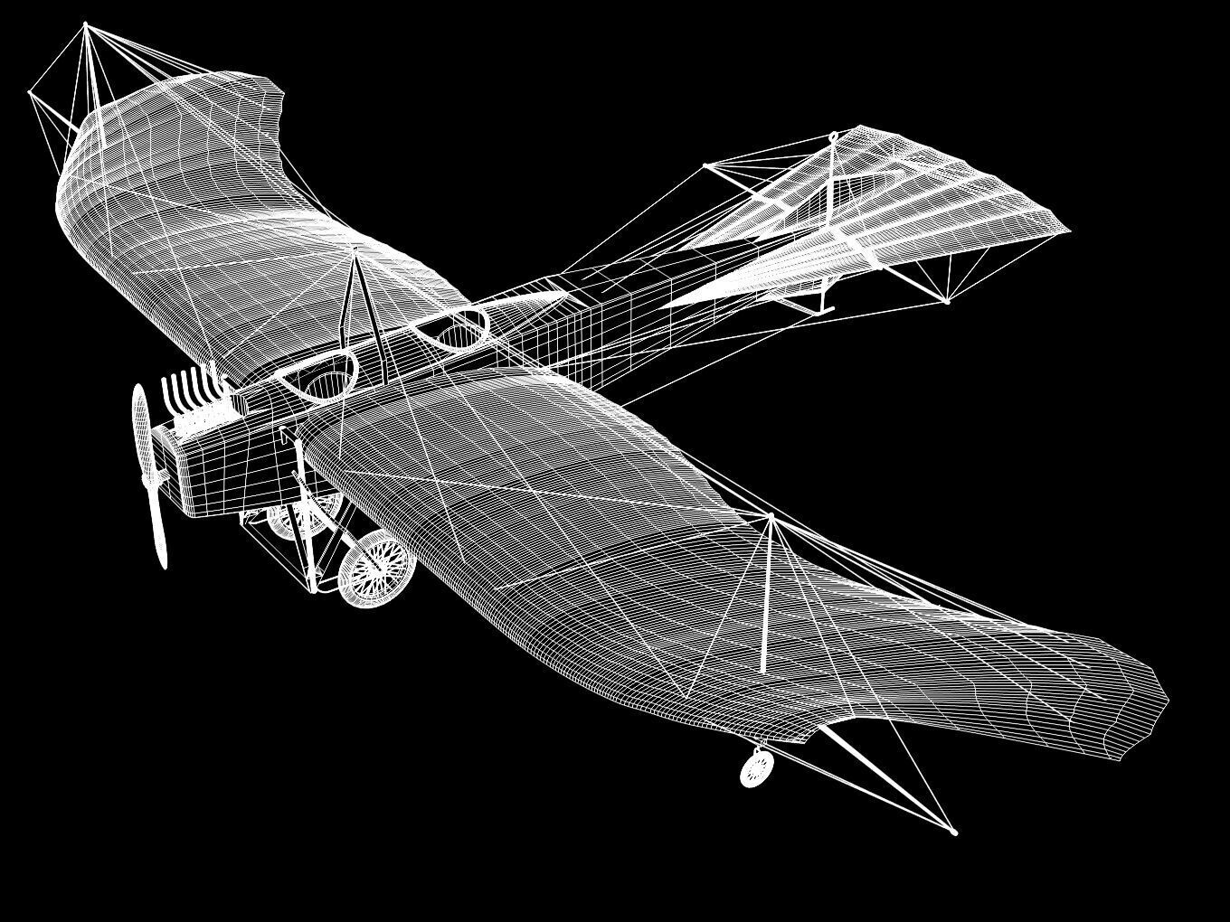 Etrich Taube 3D model_13