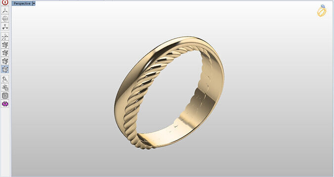 david yourman gold ring  Free 3D print model