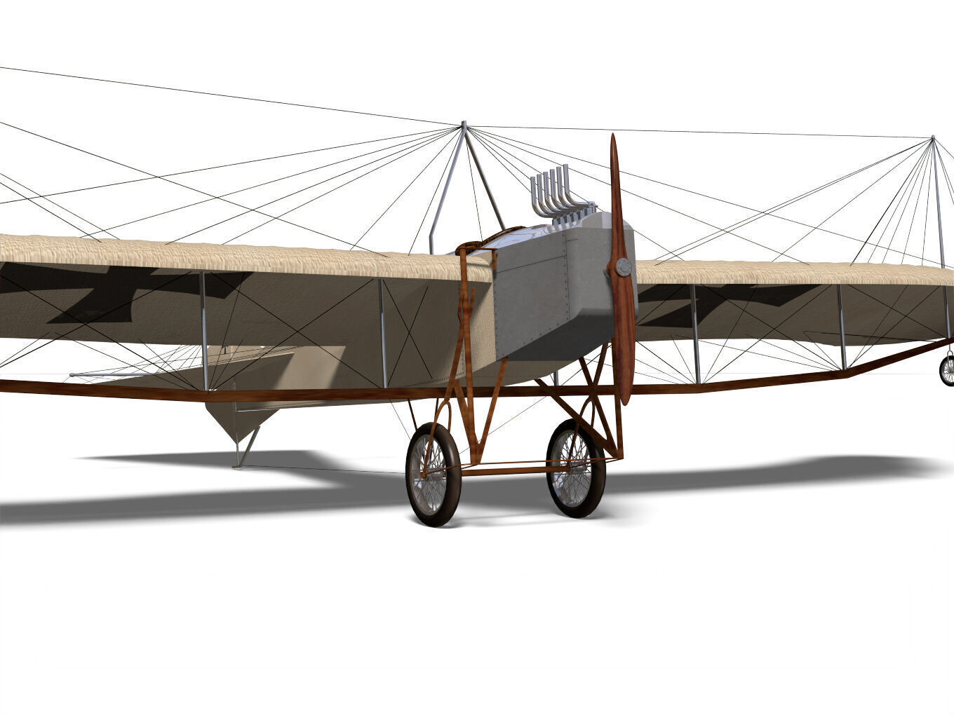 Etrich Taube 3D model_7