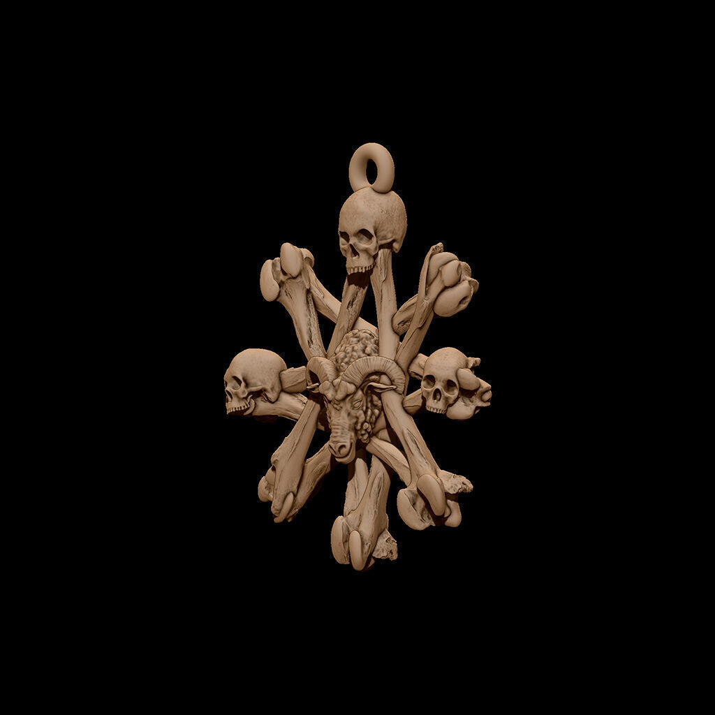 Star of Baal  3D print model_2