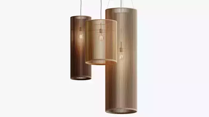 Composition Mari pendant lamps by EDL