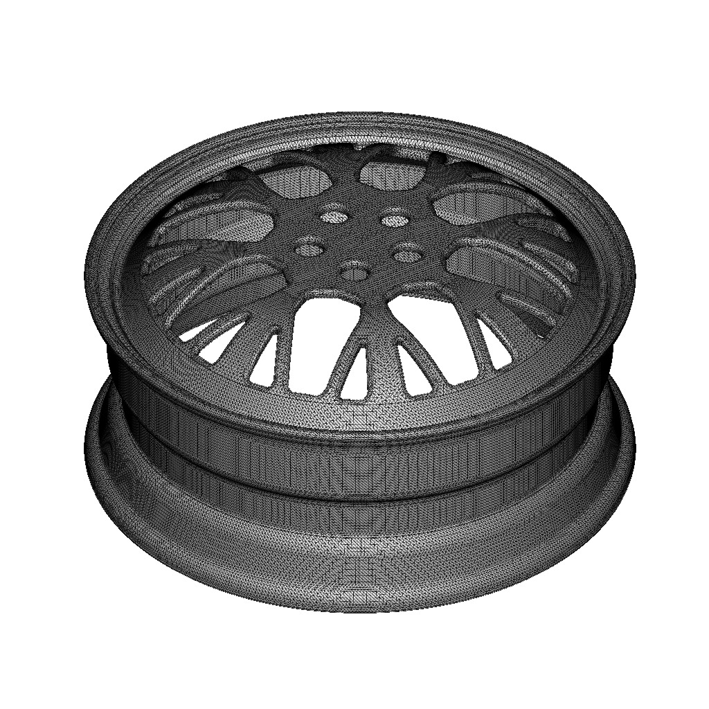Premium Truck Rim 3D print model_3