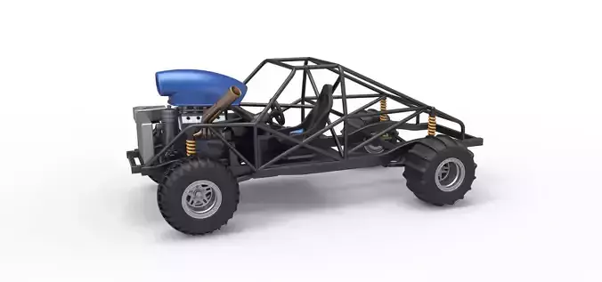 Uphill Sand Racing Dragster Base Version 4 Scale 1 to 25