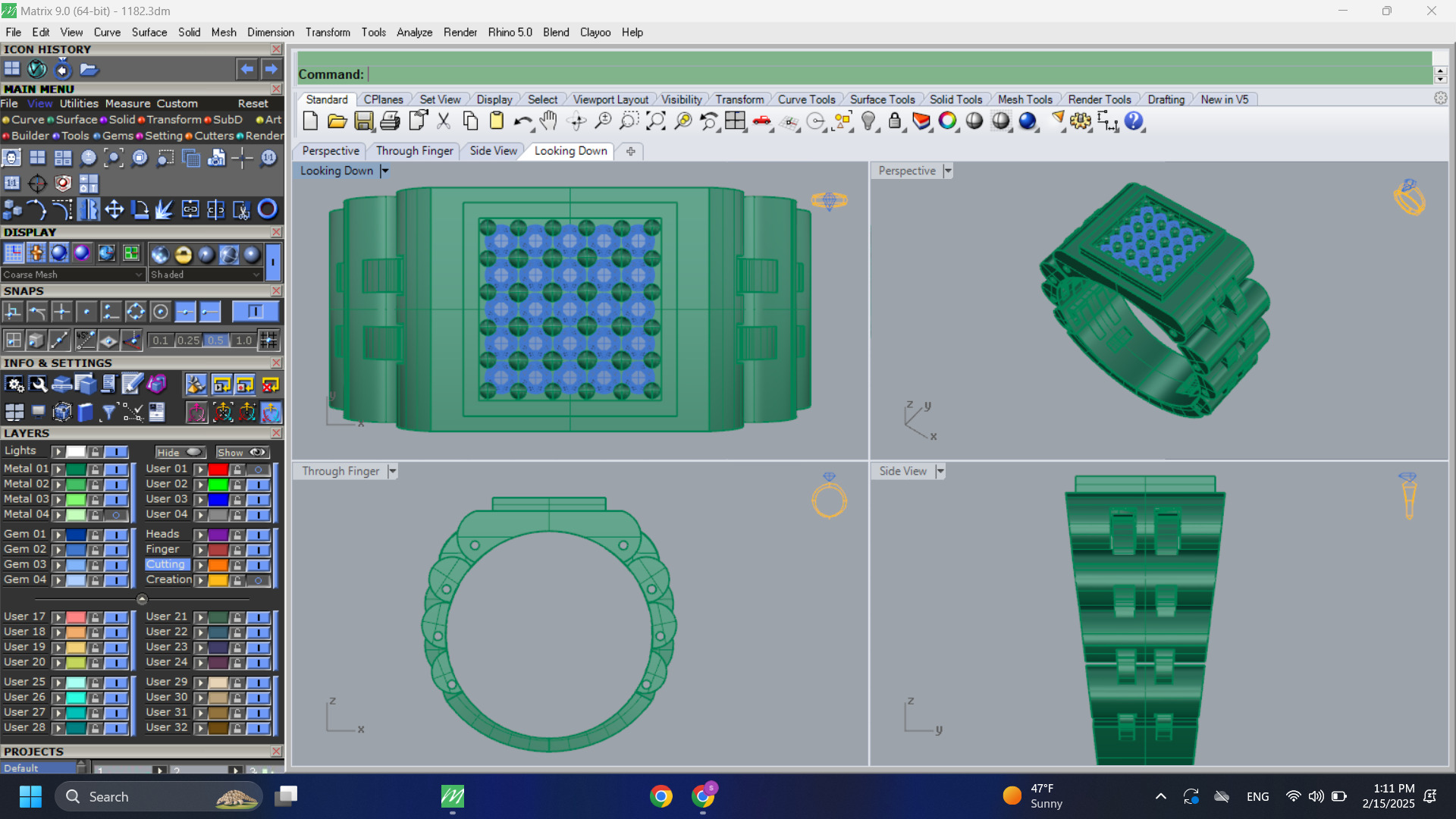 rolex ring Free 3D print model_1