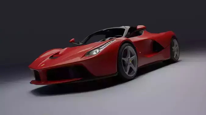Ferrari LaFerrari Low-poly 3D model