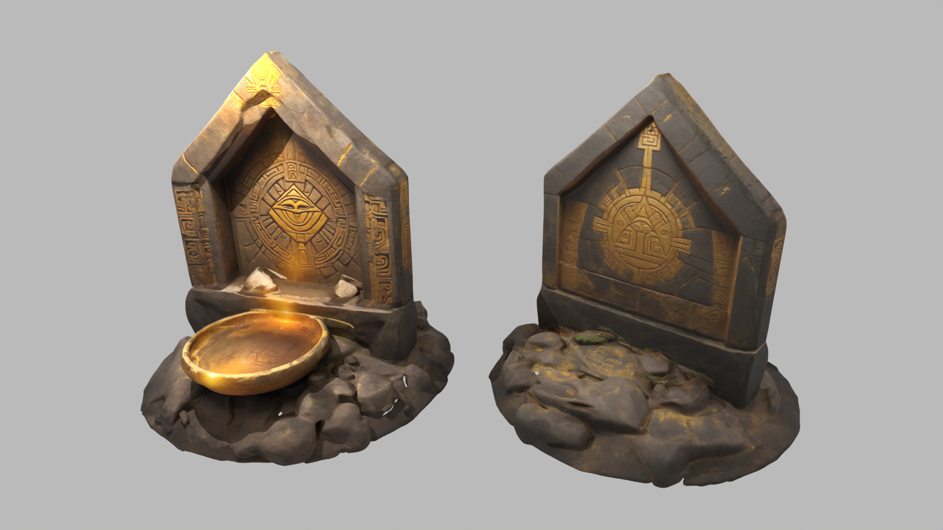 Stone Altar 01 3D model_6