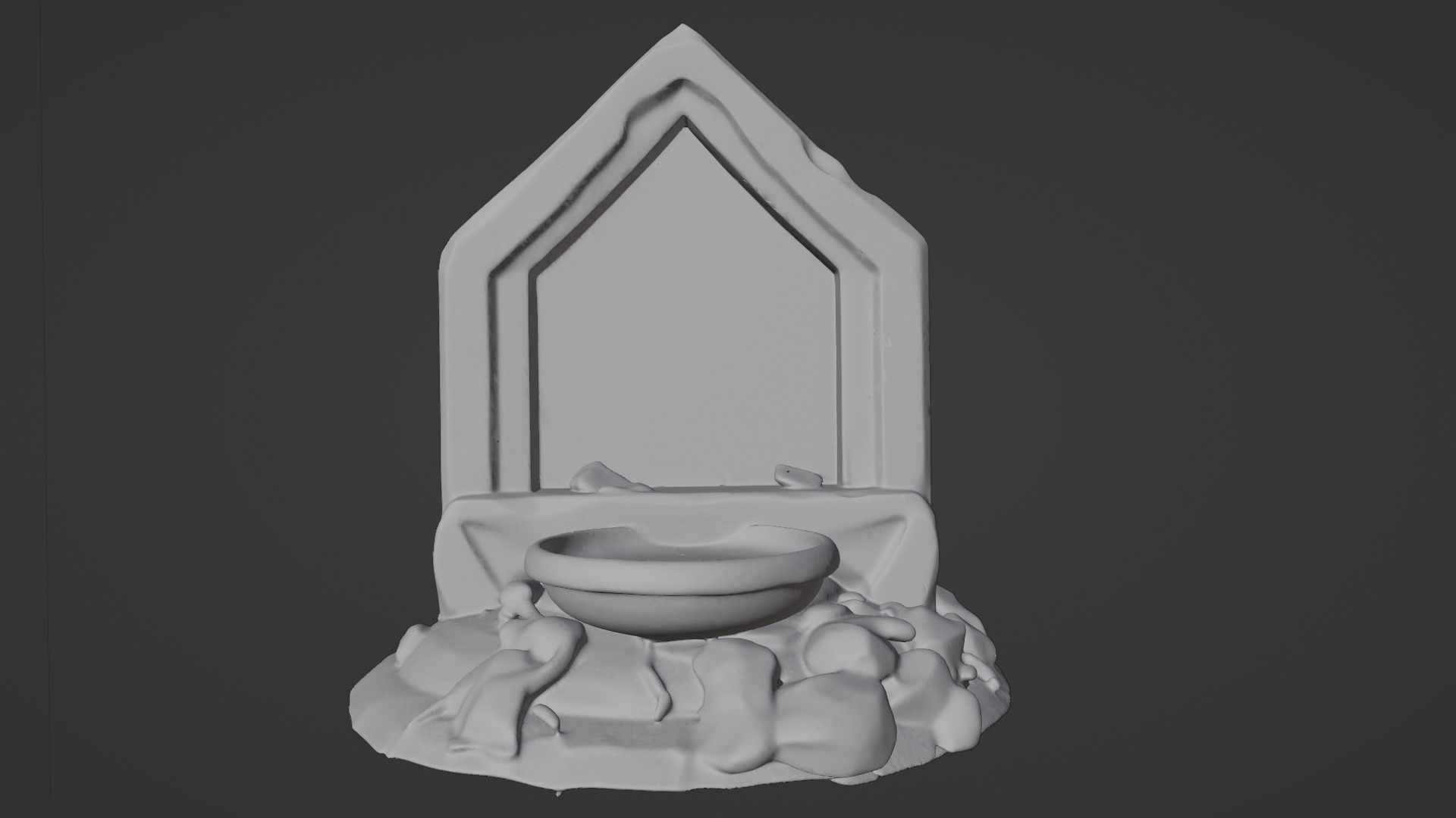 Stone Altar 01 3D model_9