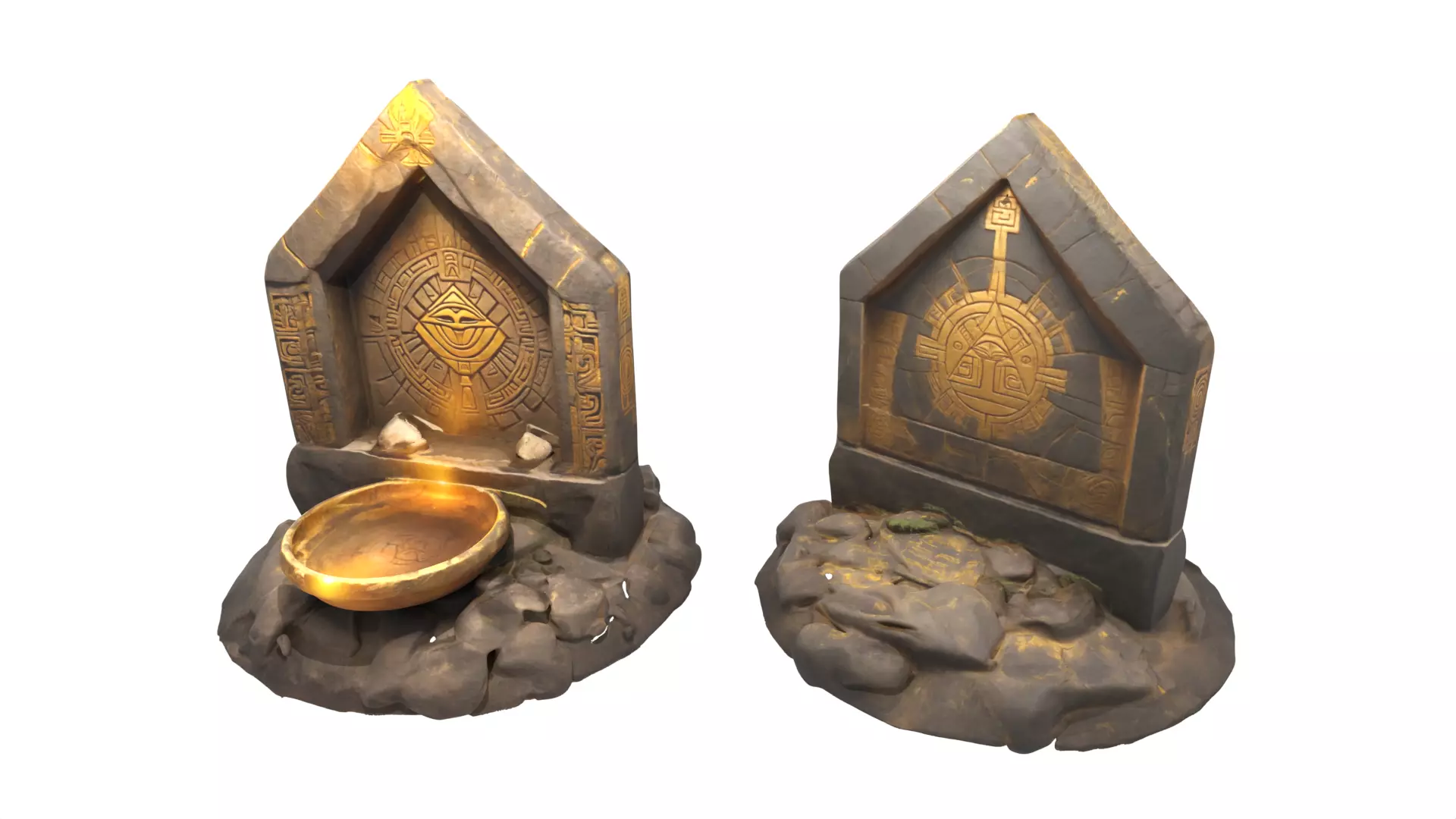 Stone Altar 01 3D model_0