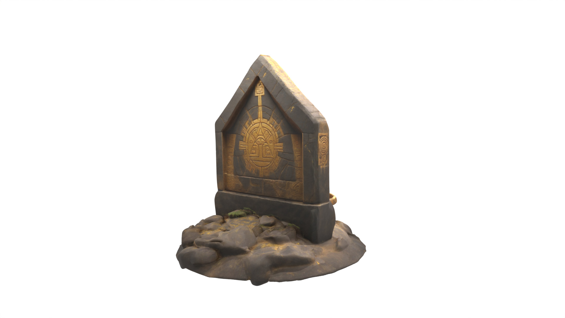 Stone Altar 01 3D model_5