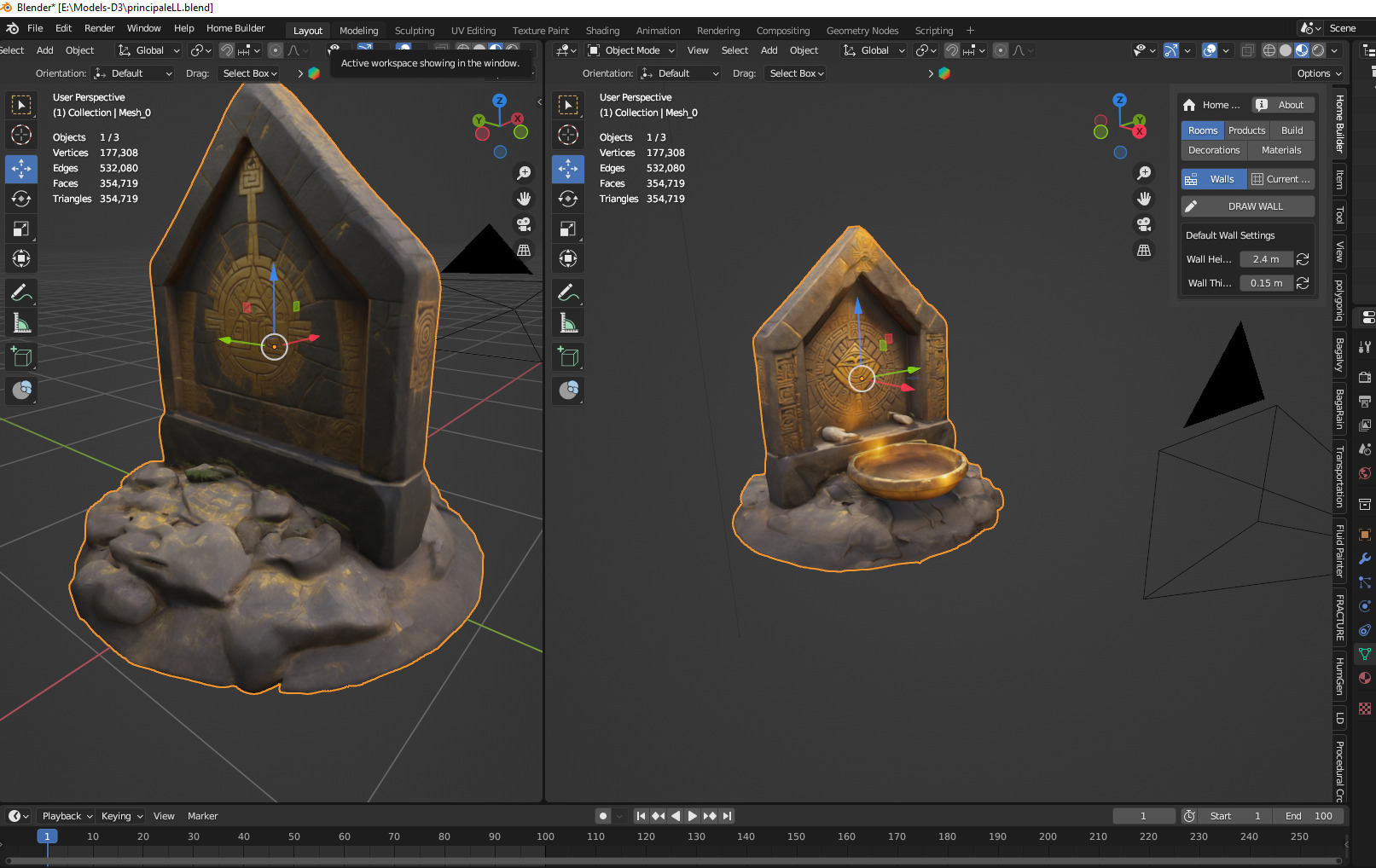 Stone Altar 01 3D model_7