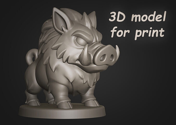 Boar Print Model 3D print model