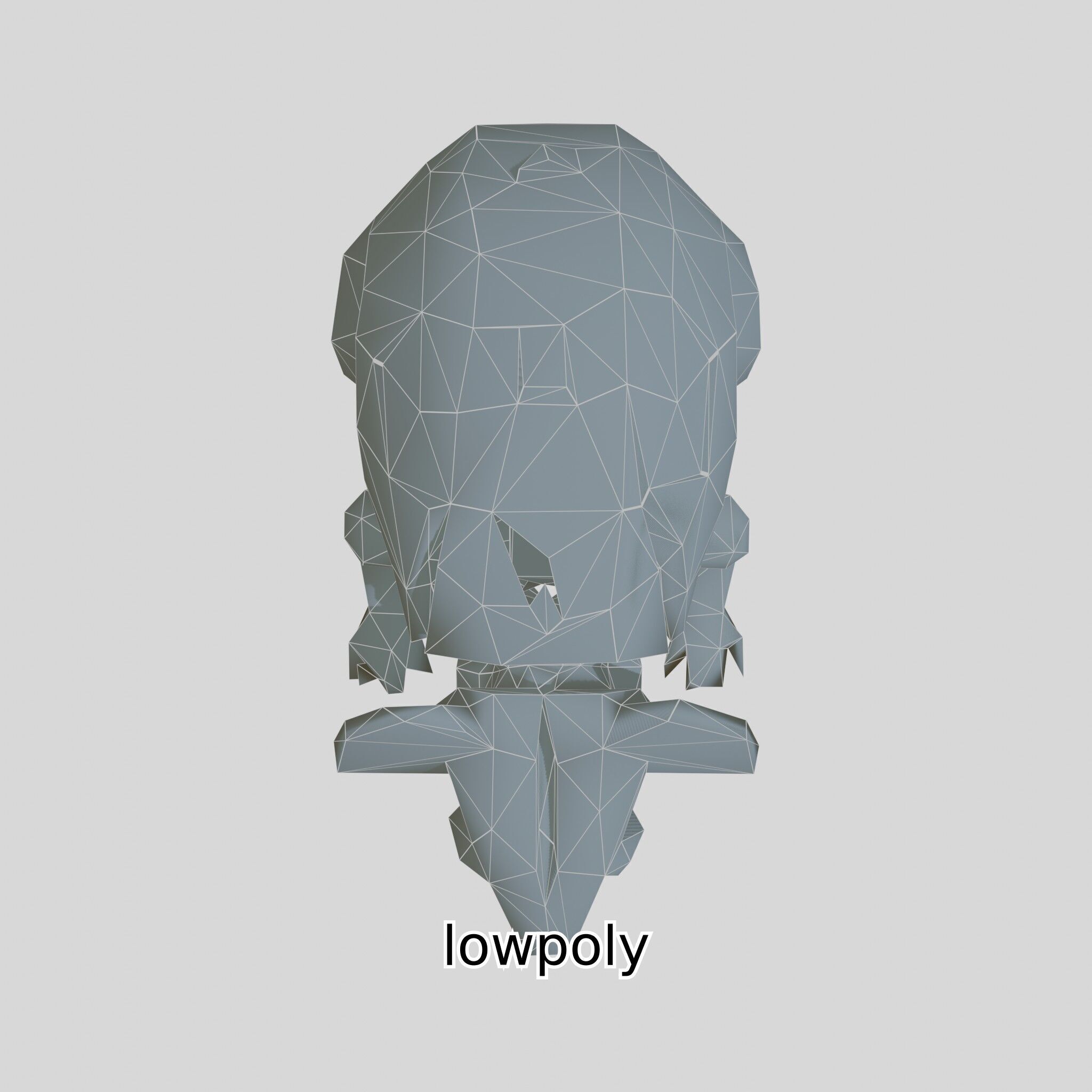 Futuristic Robotic Mouse Model with Modular Design Low-poly 3D model_38