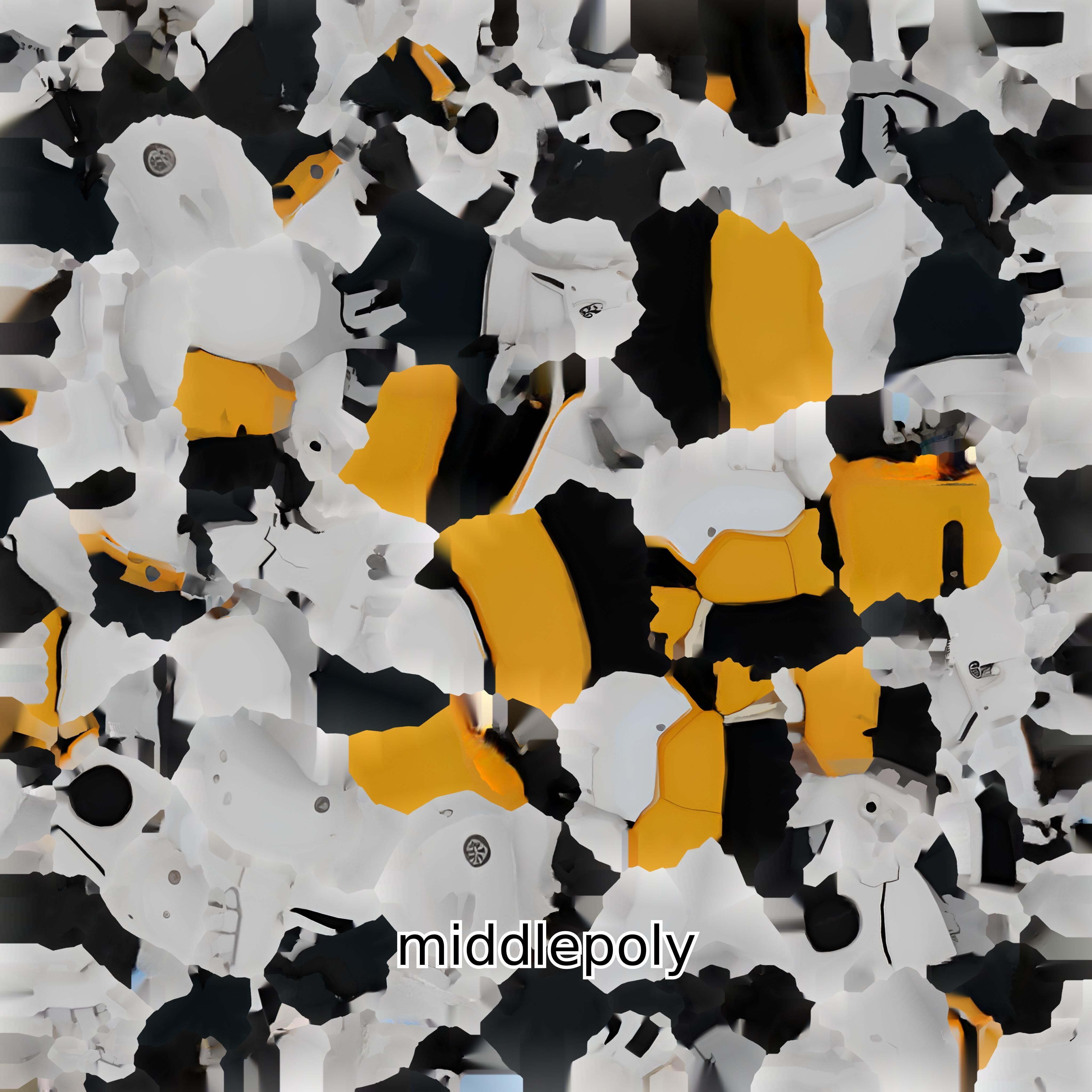 Futuristic Robotic Mouse Model with Modular Design Low-poly 3D model_15