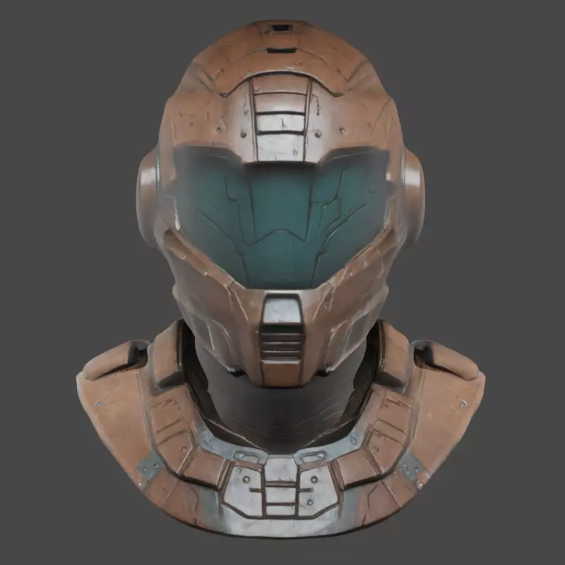 Mechanical wreckage 3D model_0