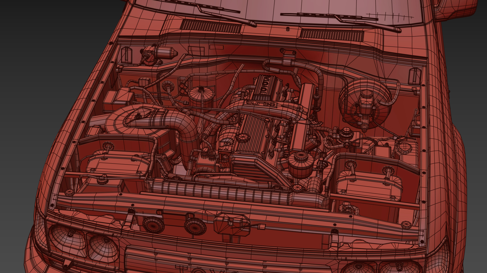 1997 Toyota Land Cruiser J80 Low-poly 3D model_19