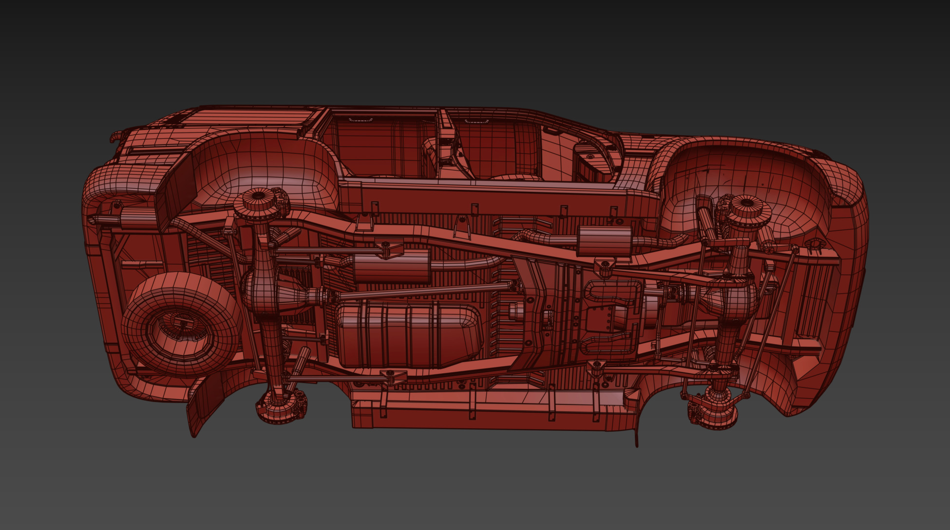 1997 Toyota Land Cruiser J80 Low-poly 3D model_21