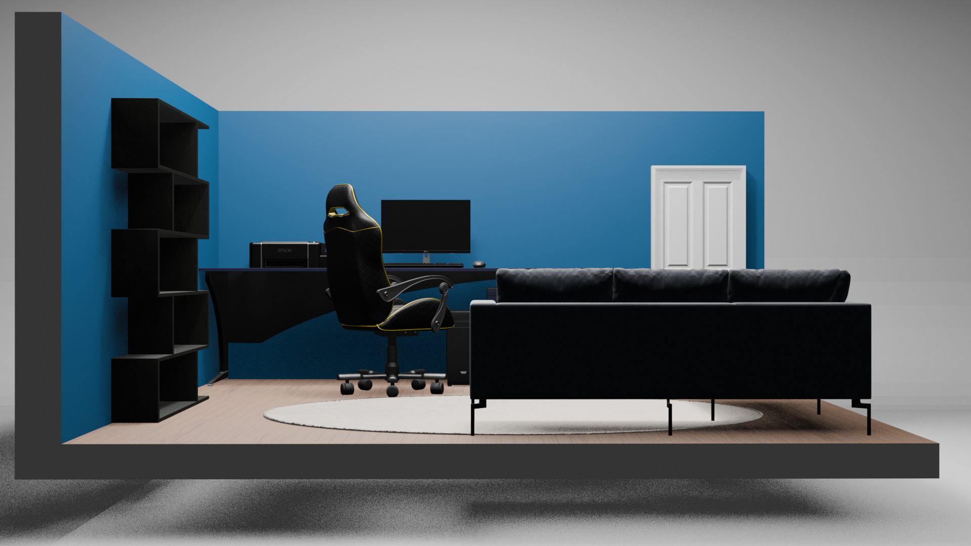 Isometric room 3D model_1