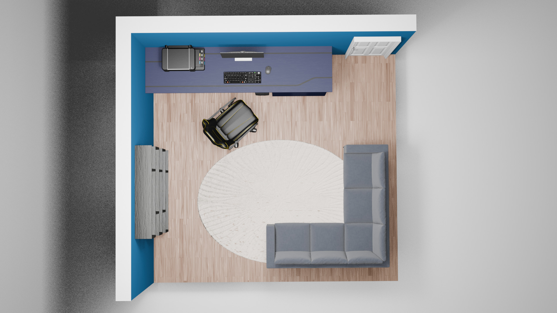 Isometric room 3D model_3