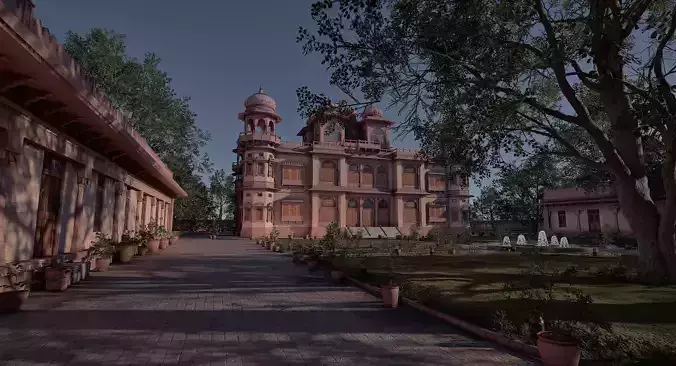 Mohatta Palace Museum 3D Model by zambeelstudios 3D model Mohatta Palace Museum 3D Model by zambeelstudios 3D model