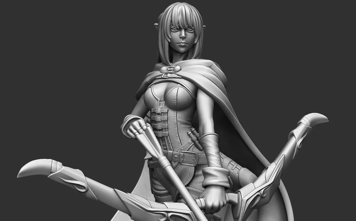 Ranger - DND Miniature - Pre-Supported 3D print model_0