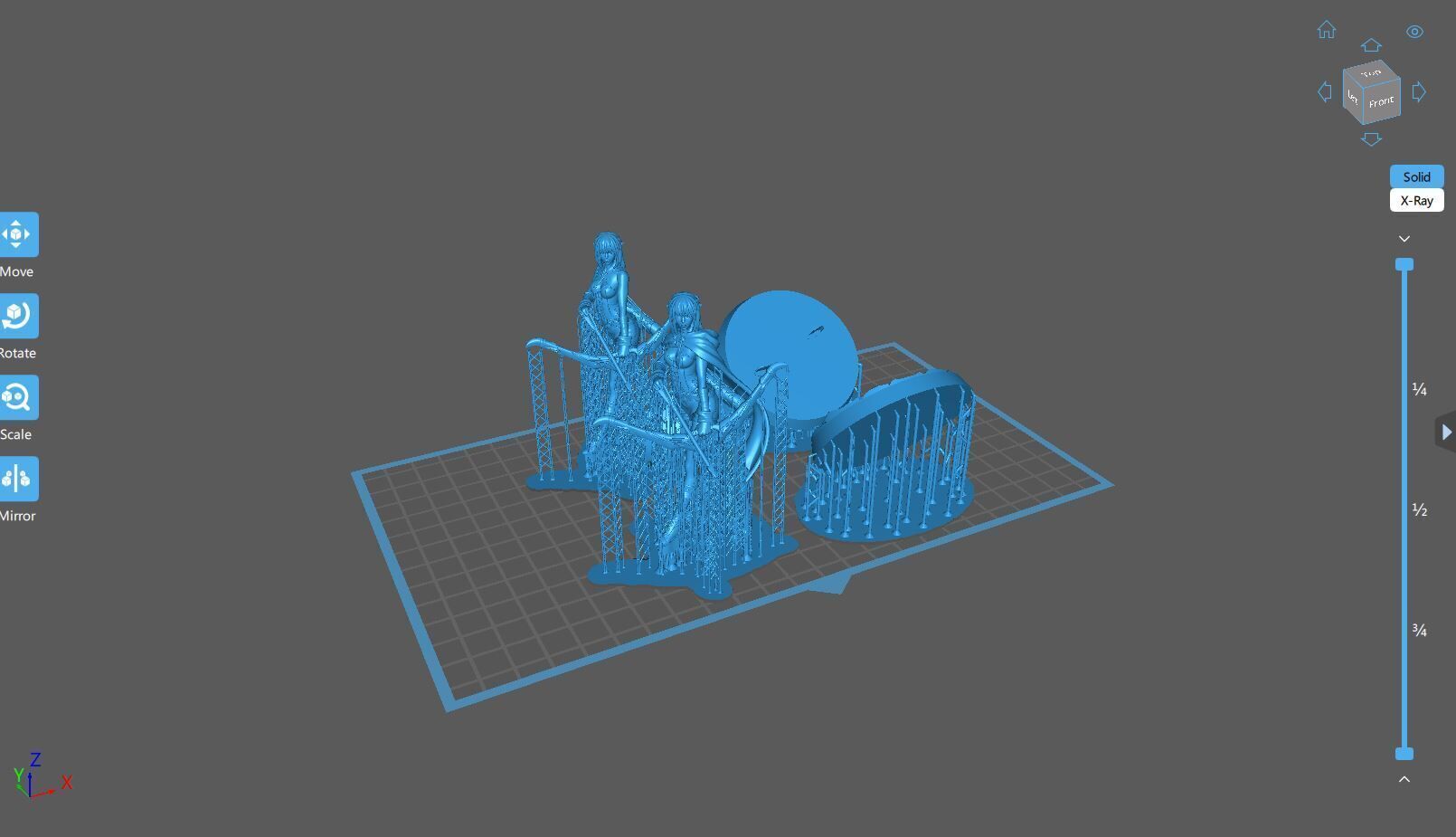 Ranger - DND Miniature - Pre-Supported 3D print model_9