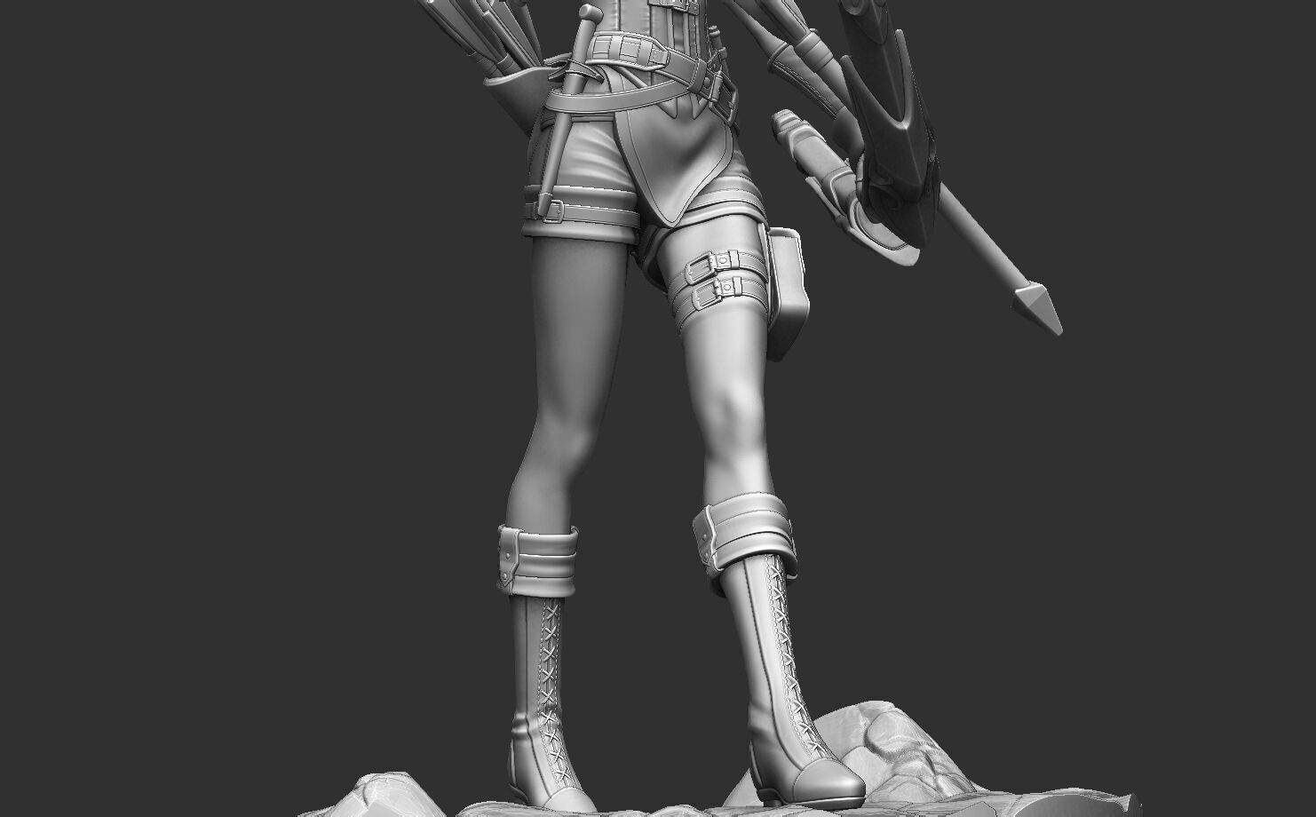 Ranger - DND Miniature - Pre-Supported 3D print model_4