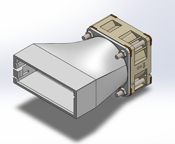 Tesla duct for 40x40xXX fan