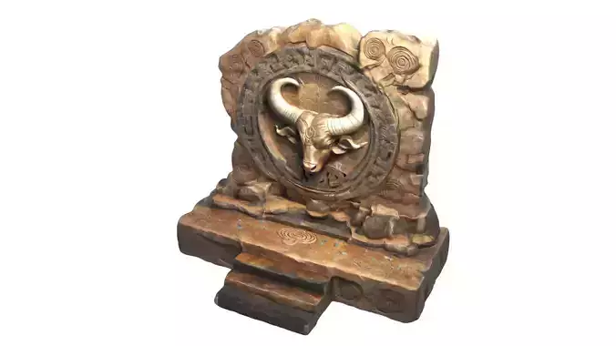 Stone Altar 02 3D model