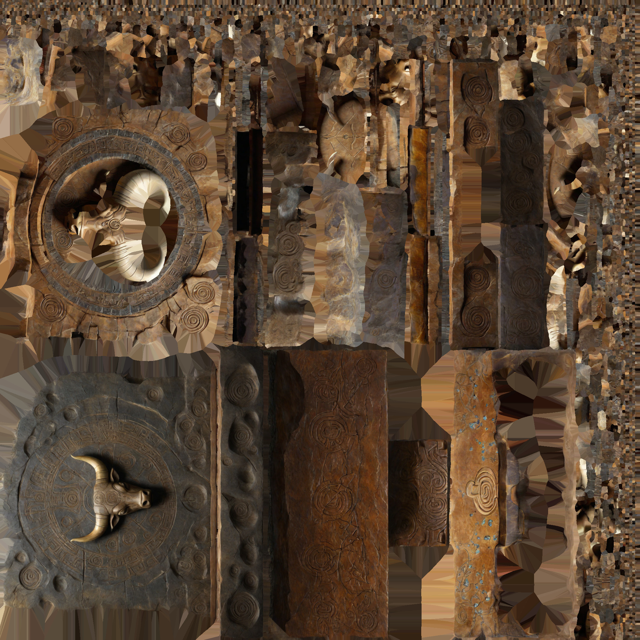 Stone Altar 02 3D model_12