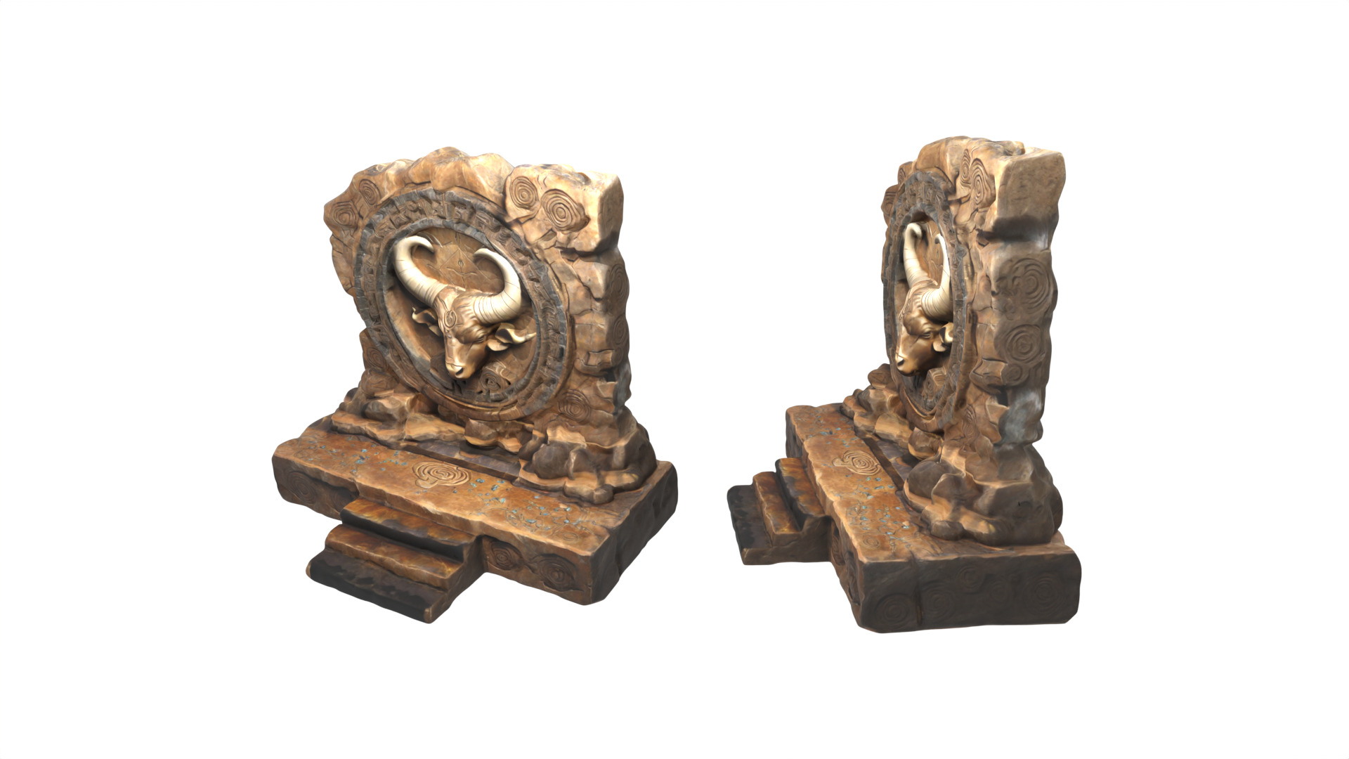 Stone Altar 02 3D model_3