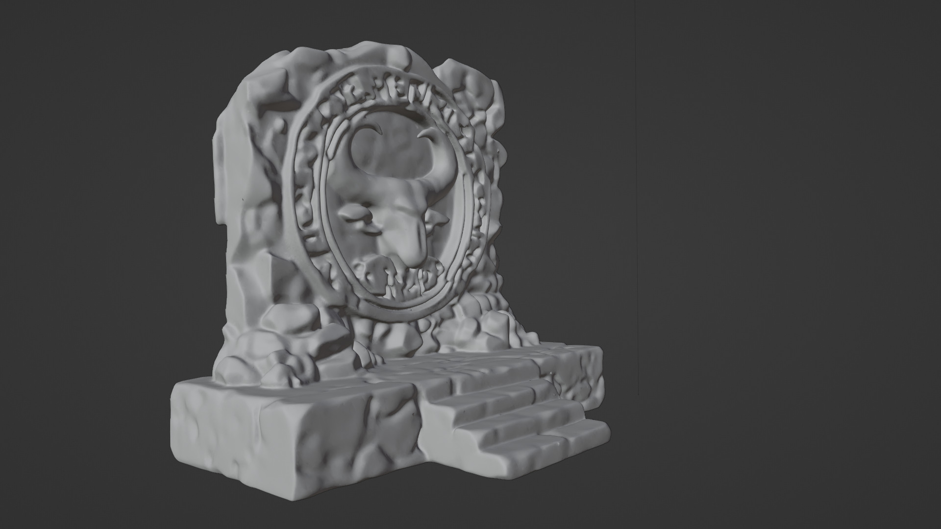 Stone Altar 02 3D model_9