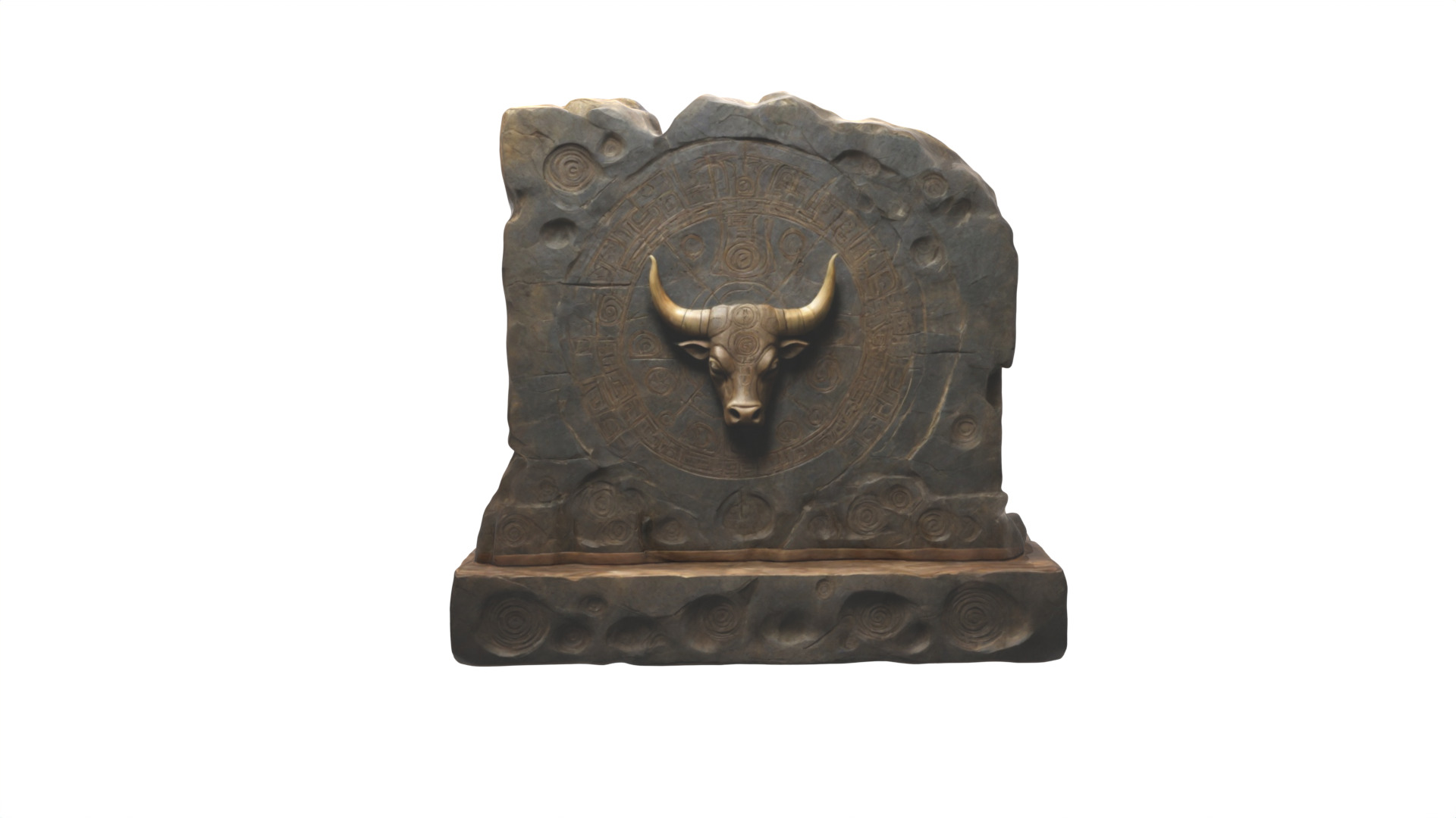 Stone Altar 02 3D model_7