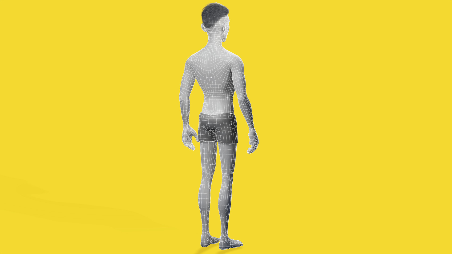 Free Stylized Cartoon Male Rigged Toon Young Man Low-poly 3D model_15