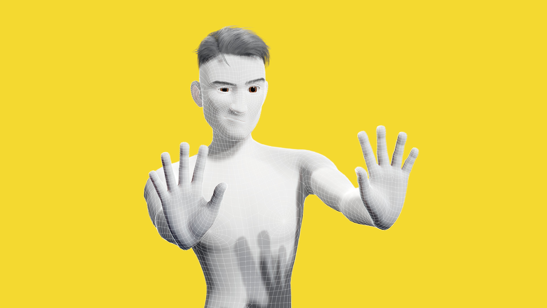 Free Stylized Cartoon Male Rigged Toon Young Man Low-poly 3D model_12