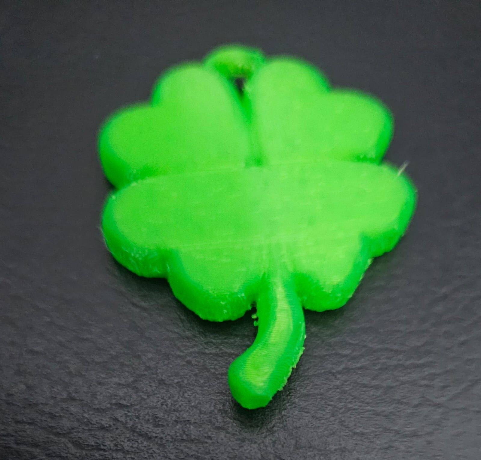 Clover Keychain 3D print model_7