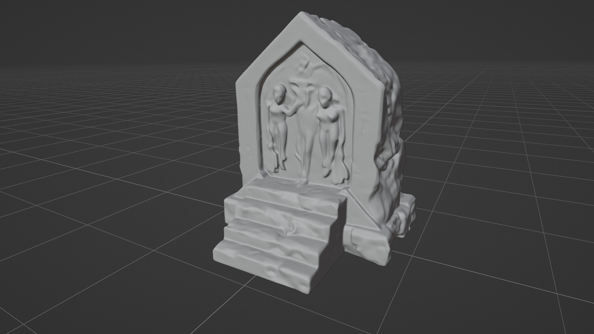 Stone Altar 05 3D model_8