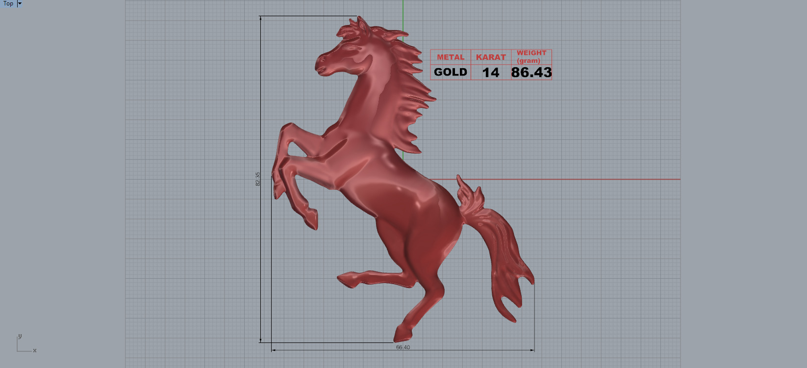 ferrari horse 3D print model_3