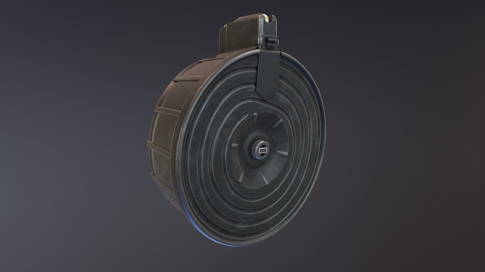 RPK 16 Drum Magazine Low-poly 3D model_4