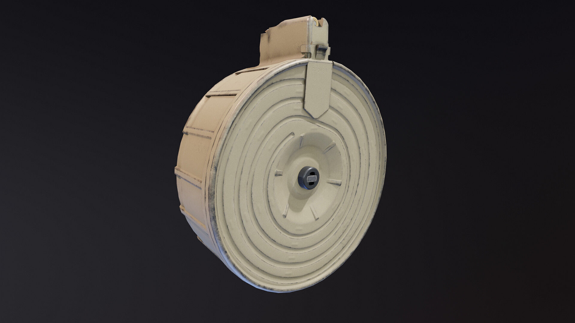RPK 16 Drum Magazine Low-poly 3D model_5